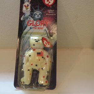 Glory The Bear-1997 McDonald's Ty Beanie Baby Rare Errors 1993 OakBrook Toys